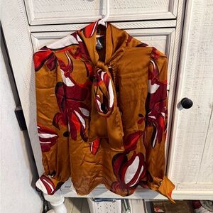 Worthington Multicolor Floral Blouse